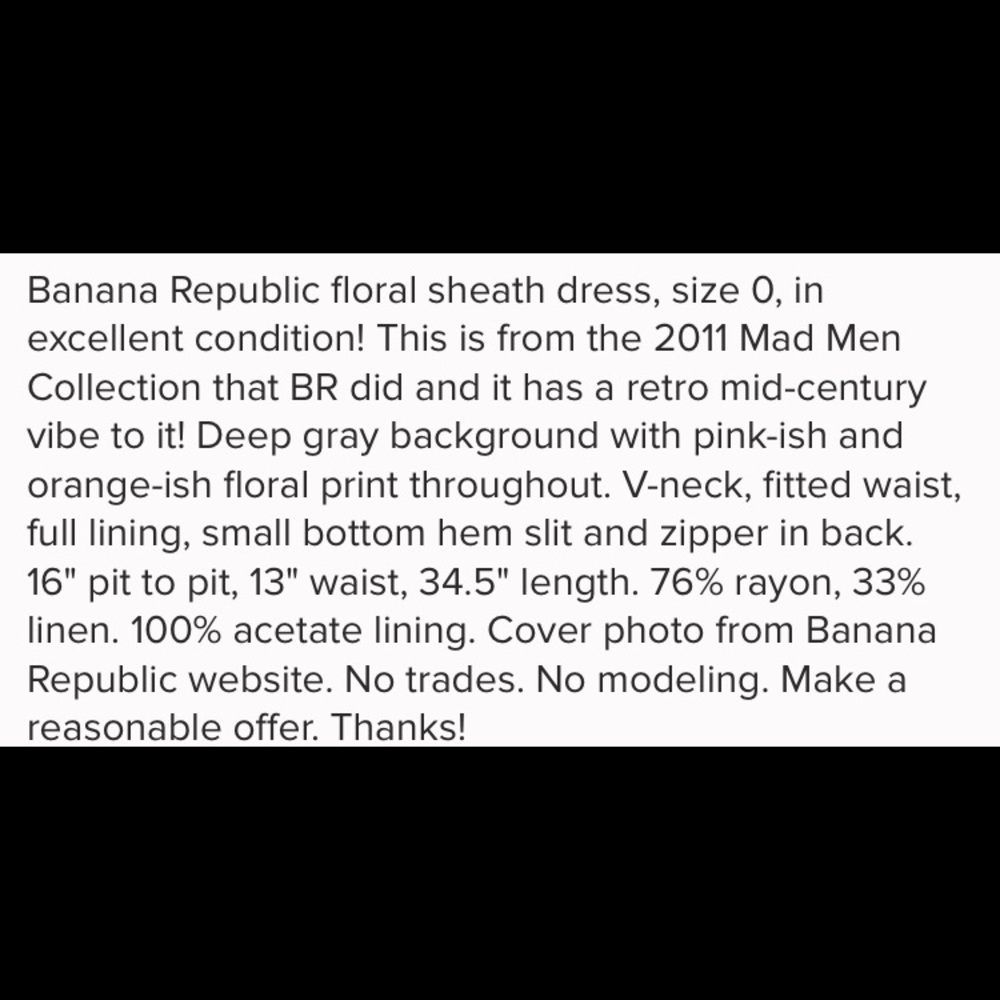 Banana Republic Madmen Dress - Picture 8 of 8